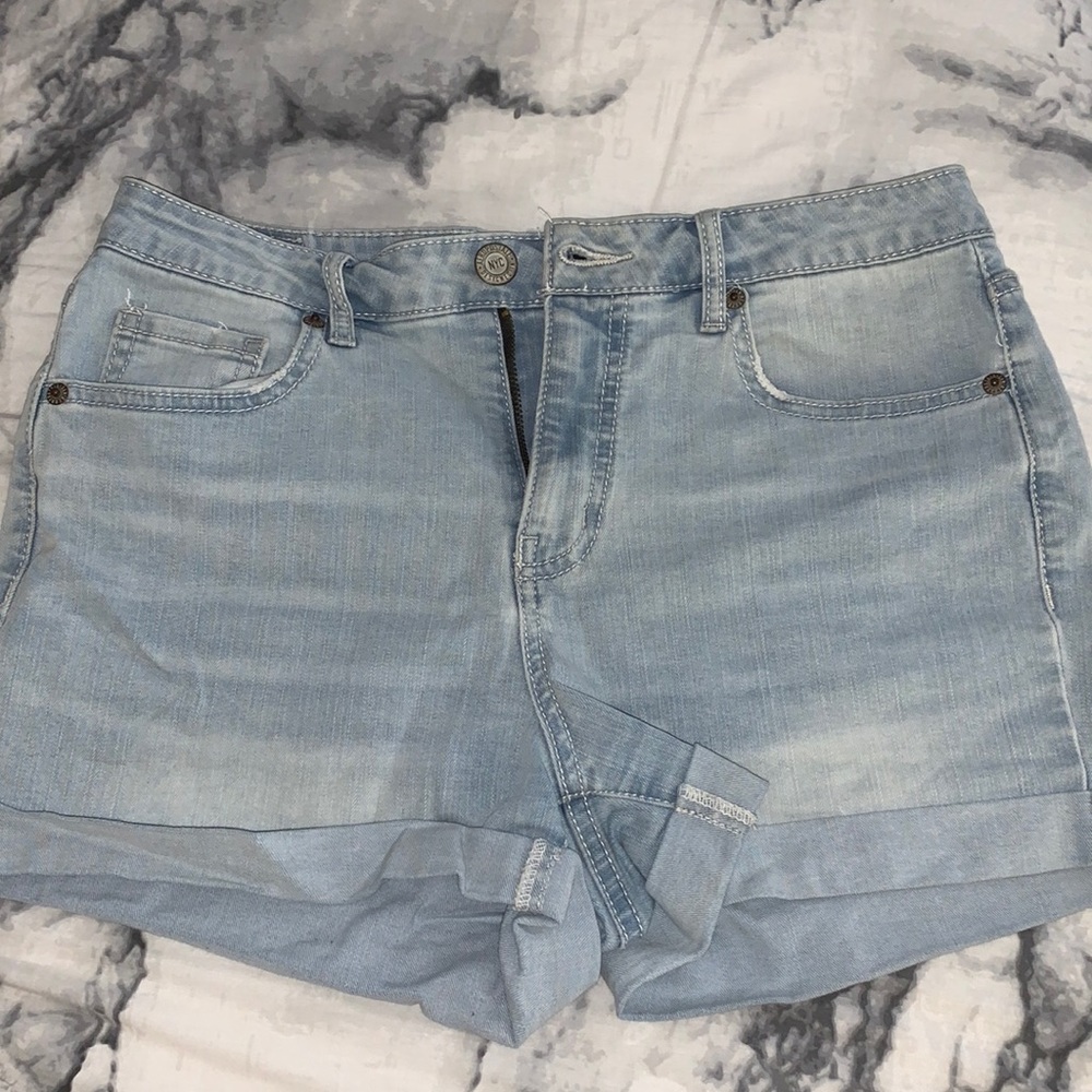 Light Wash Denim Shorts
